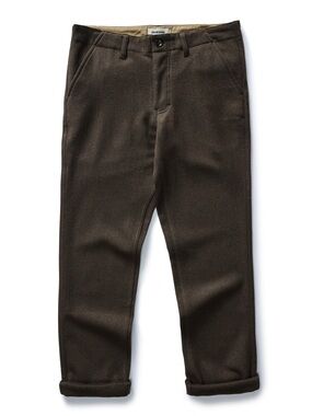 Taylor Stitch Mens Carnegie Dress Pant Sz 36x34 Herringbone Wool Tweed Trousers